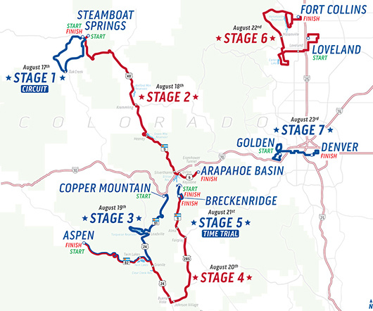 2015 USA Pro Cycling Challenge map